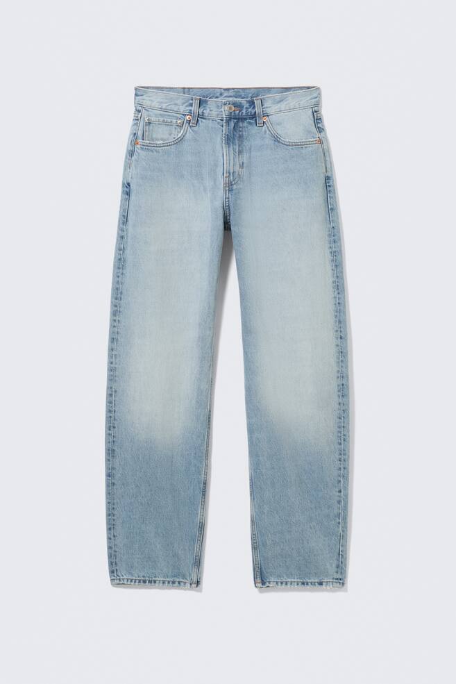 Jeans Nebula Unisex barrel a vita media con vestibilità loose - Kimberley Blue - Azzurro/Chelsea Black - Nero/Lavaggio blu – Blu scuro - 1