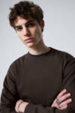 Dark Brown - Standard Midweight Sweatshirt - 1