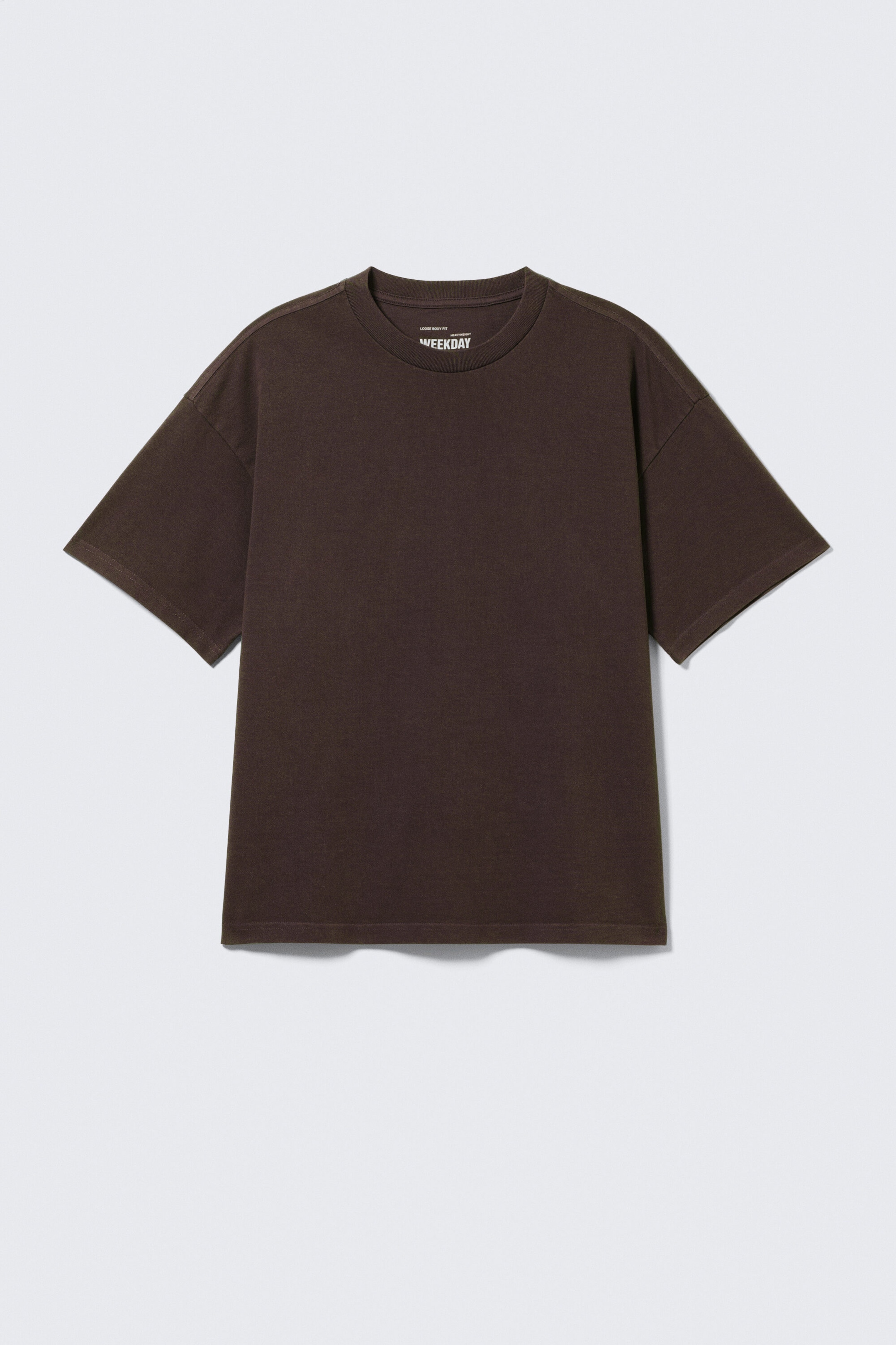 Mörkbrun - Lös Boxig T-shirt - 3