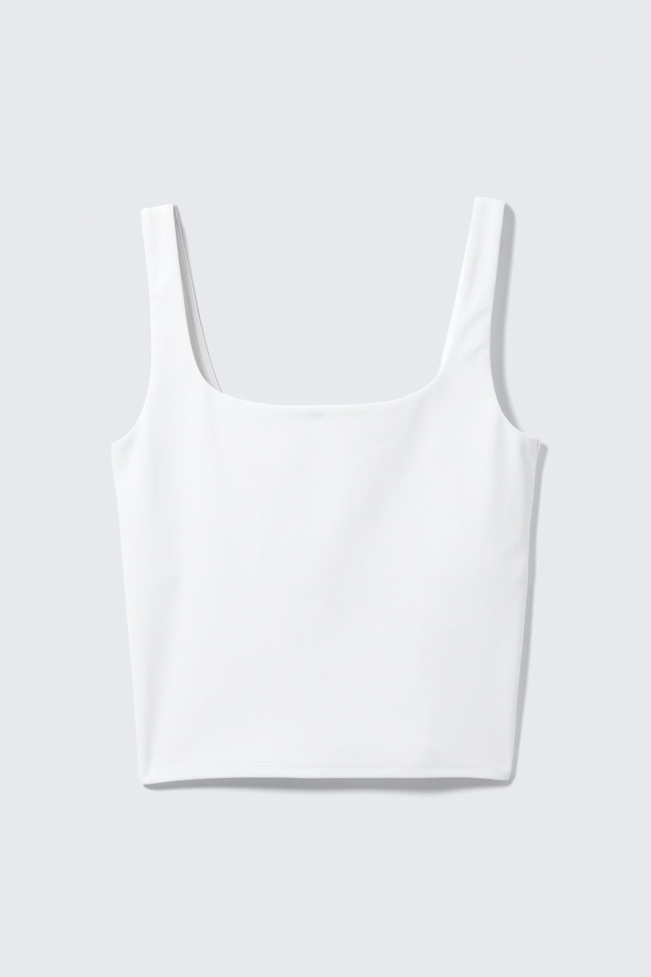 White - Cropped Sports Top - 4
