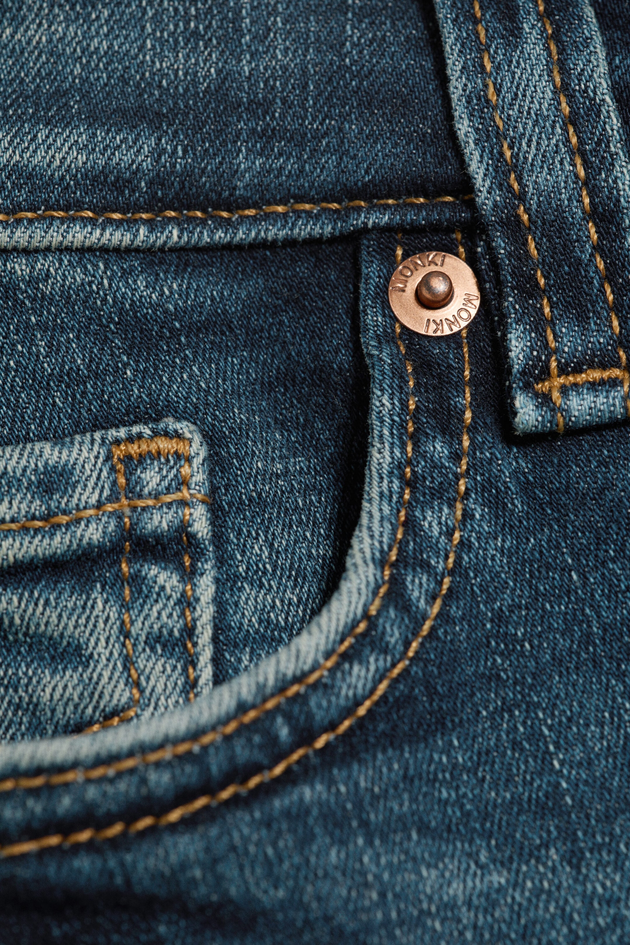 Strobe Blue - Dunkelblau - bambi y2k low waist flared slim zip pocket jeans - 8