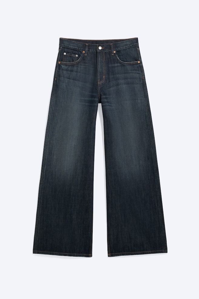 Solar Regular Waist Loose Wide Unisex Jeans - Deep Ocean Blue - Dunkelblau/Schwarz/Sailor Blue - Mittelblau/Blue Rinse - Dunkelblau/Redondo Black - Gewaschen - 1