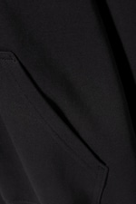 Black - Boxy Midweight Zip Hoodie - 1