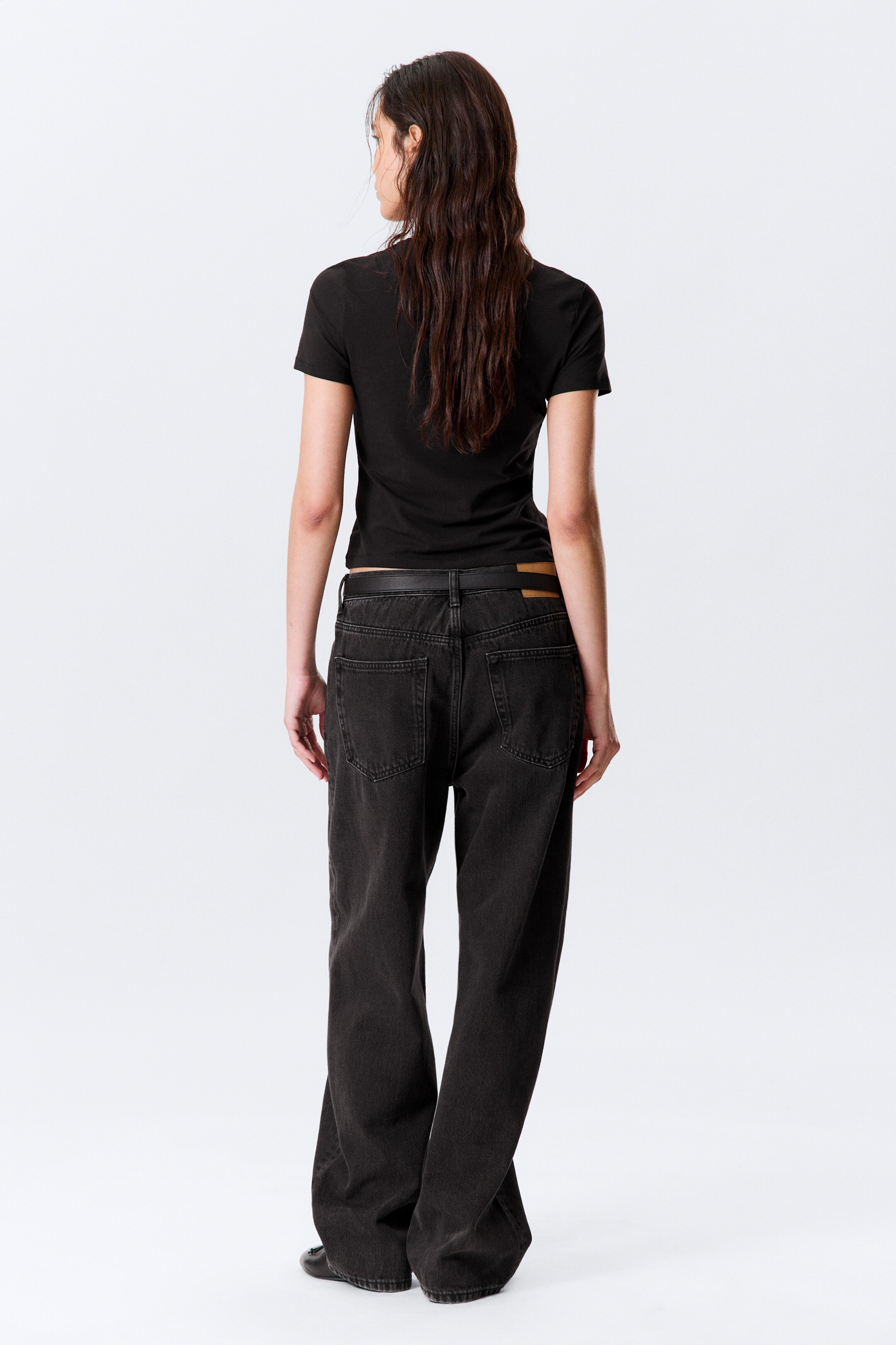 Zobrazit větší obrázek: Galaxy Loose Straight Leg Jeans - Tuned Black - Black - MUŽI | H&M CZ 8