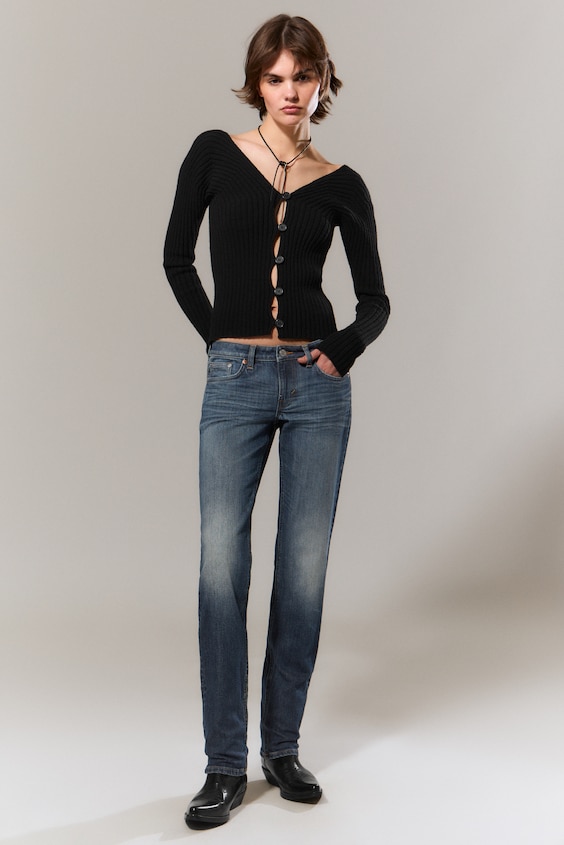Neptune Low Rise Slim Straight Jeans