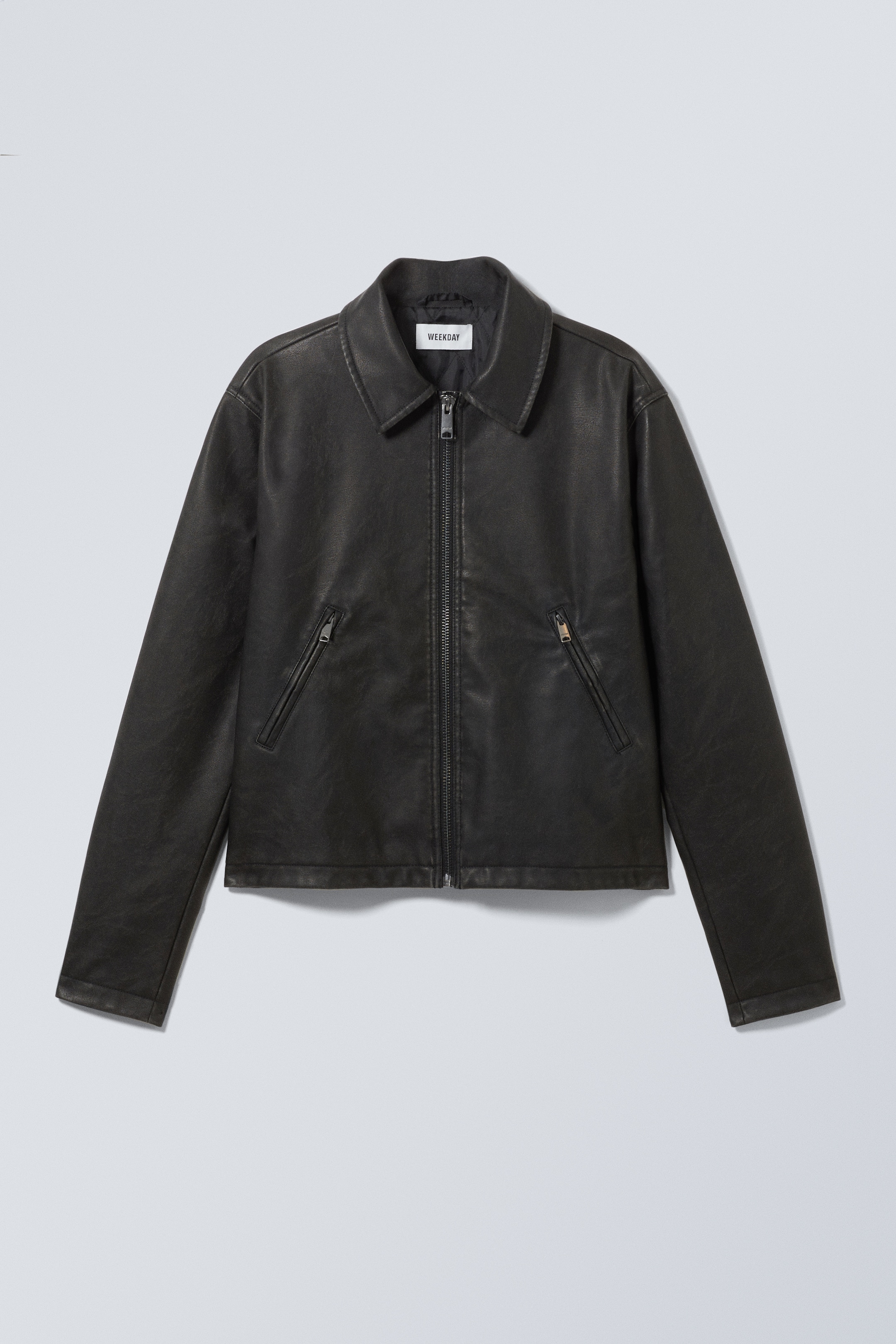 Ingrandisci l'immagine: Shrunken Faux Leather Jacket - Black - UOMO | H&M CH 1