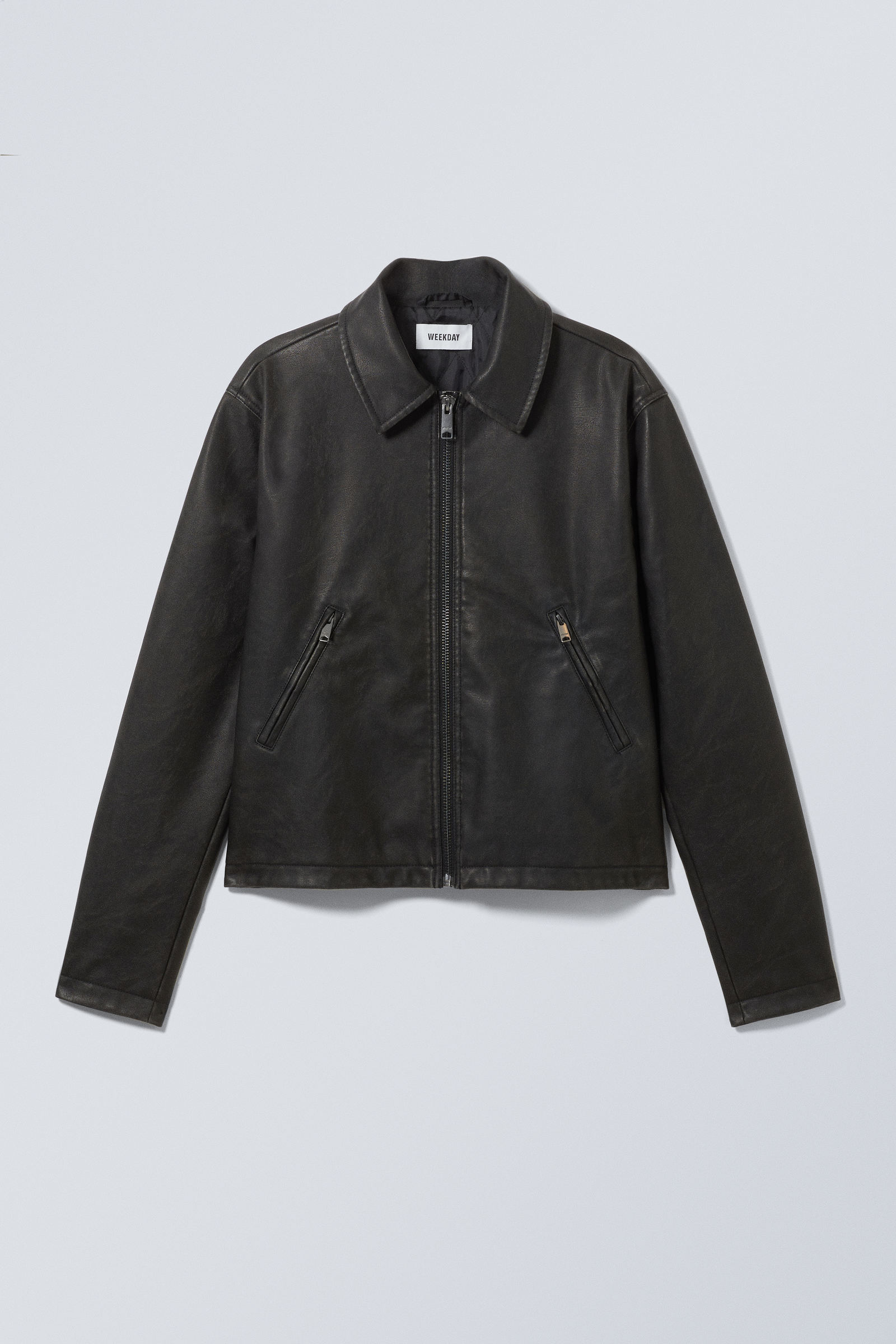 Faux Leather Minimal Jacket – MOUSSY