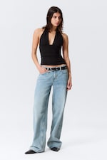 Noir - Haut dos-nu décolleté - 2