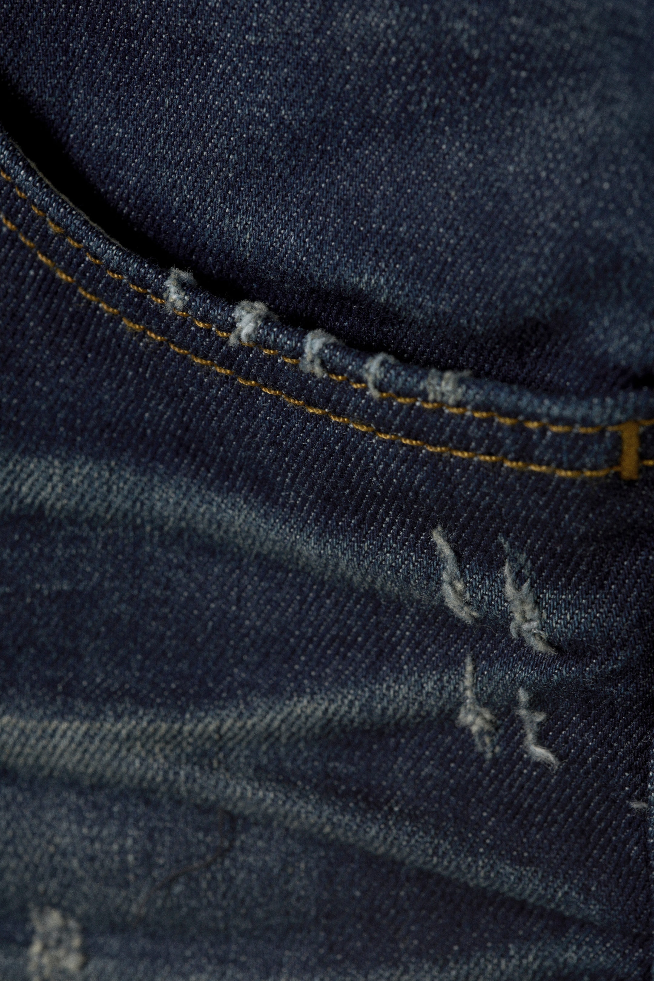 Dark Blue - Booty Bei Low Rise Mini Denim Shorts - 2