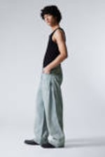 Brick Blue - Light Blue - Astro Loose Baggy Shape Jeans - 4