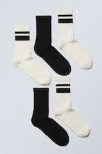 Dusty Accent Mix - 5-pack Sport Socks - 0
