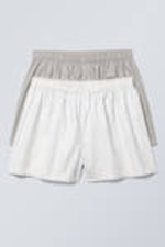 Grey - 2-pack Boxer Shorts - 0