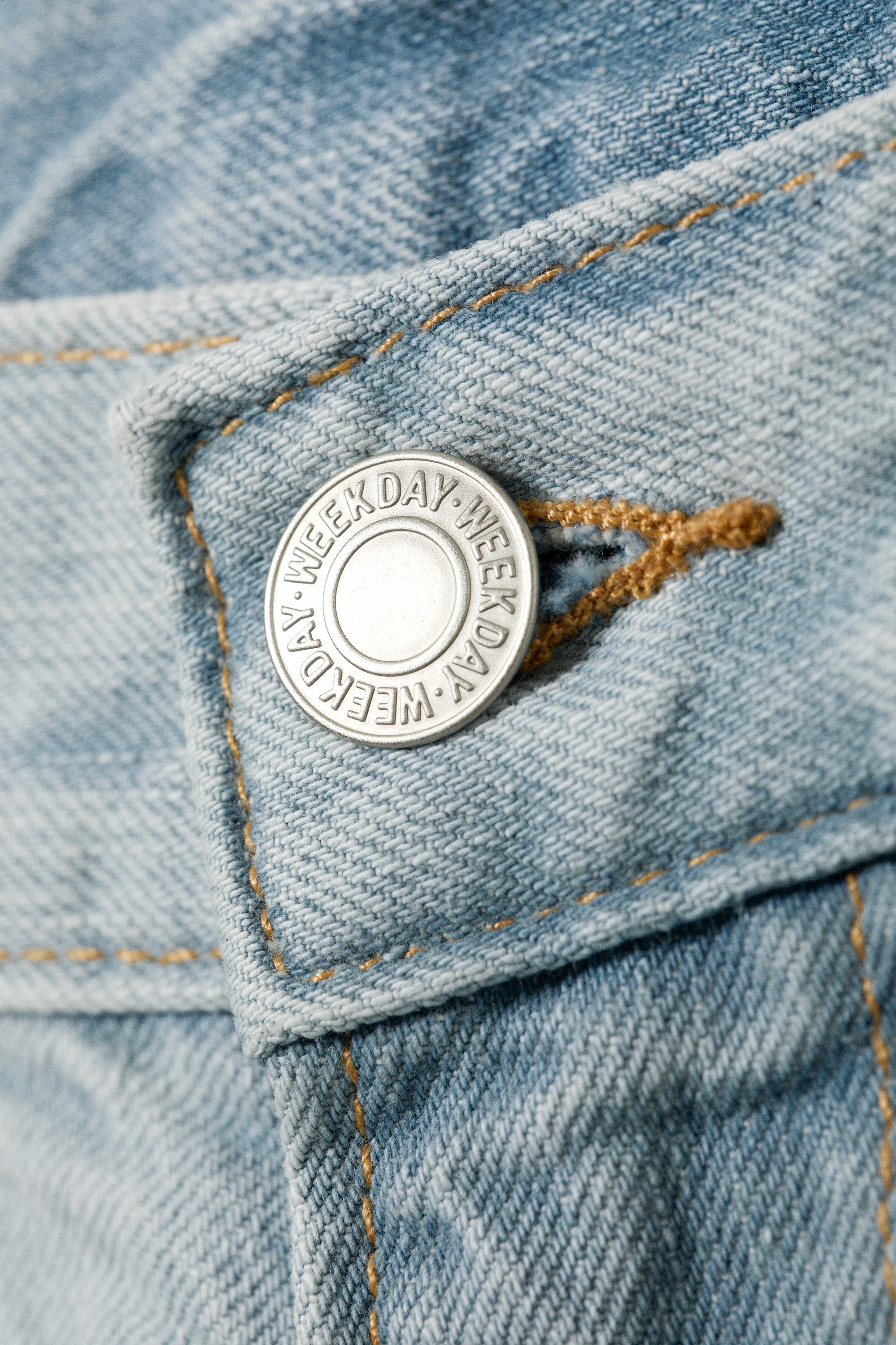 Ghost Blue - Light Blue - Mercury Mid Rise Relaxed Bootcut Leg Jeans - 1