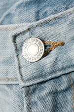 Ghost Blue - Light Blue - Mercury Mid Rise Relaxed Bootcut Leg Jeans - 7