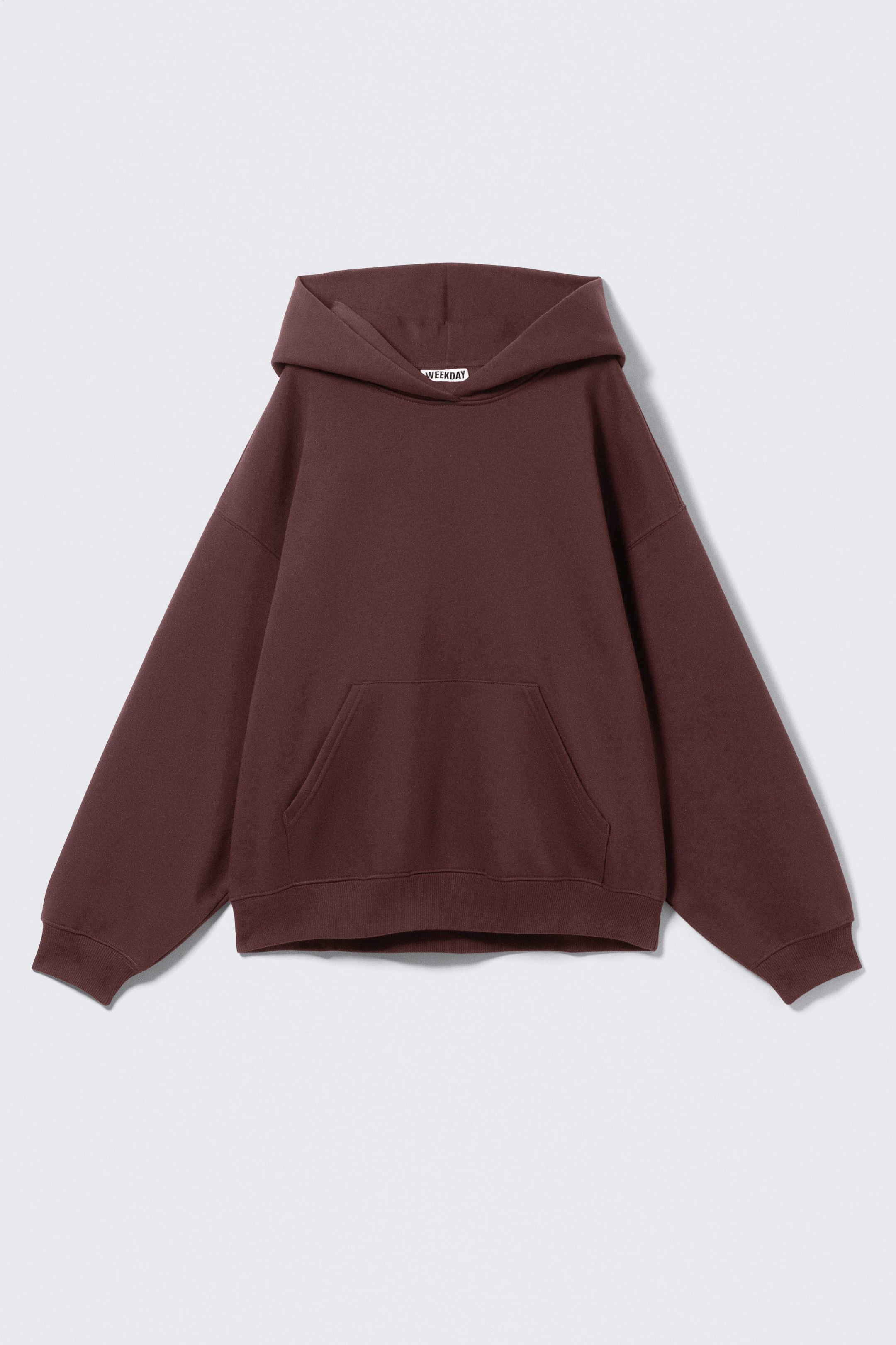 Dunkelrot - Schwerer Oversized-Hoodie - 3