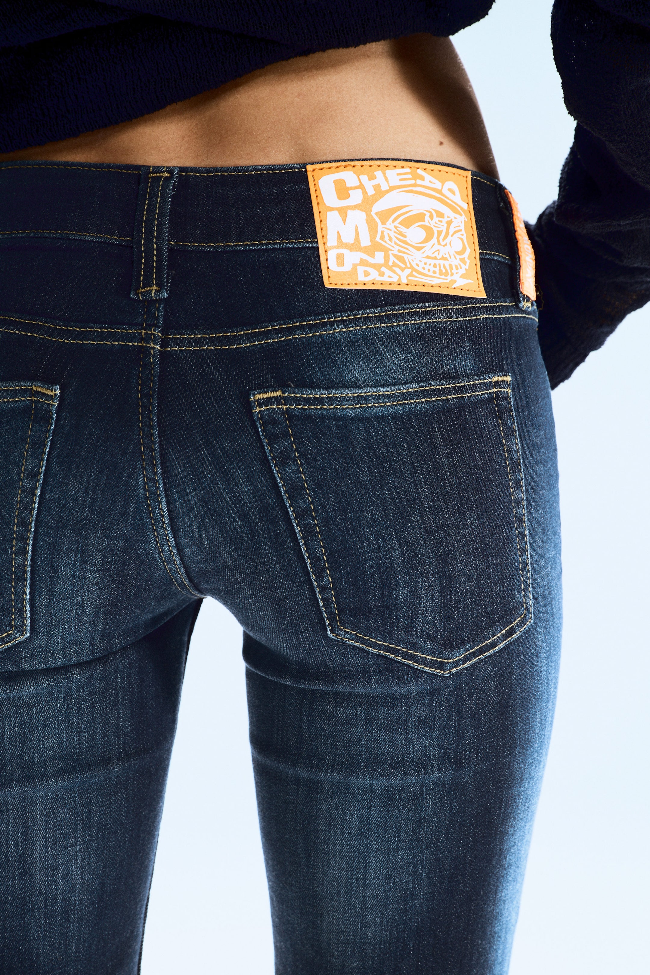 Star Blue - Dark Blue - Booty Bei Low Rise Skinny Bootcut Jeans - 3