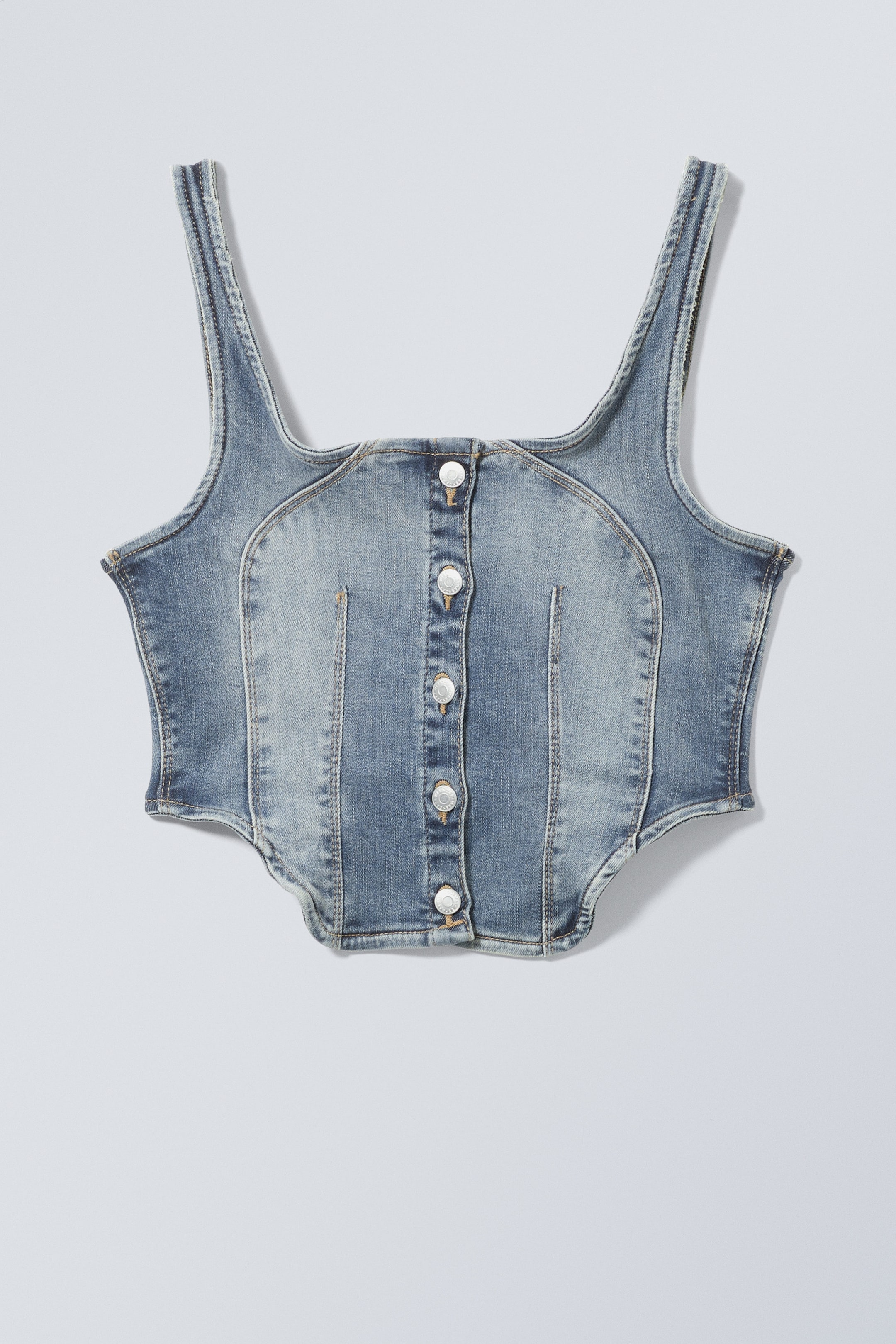 Treasure Blue - Catalina Denim Tank Top - 0
