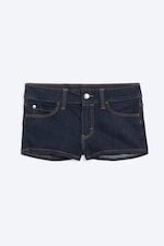 Blue Rinse - Dark Blue - Booty Bei Low Rise Mini Denim Shorts - 3