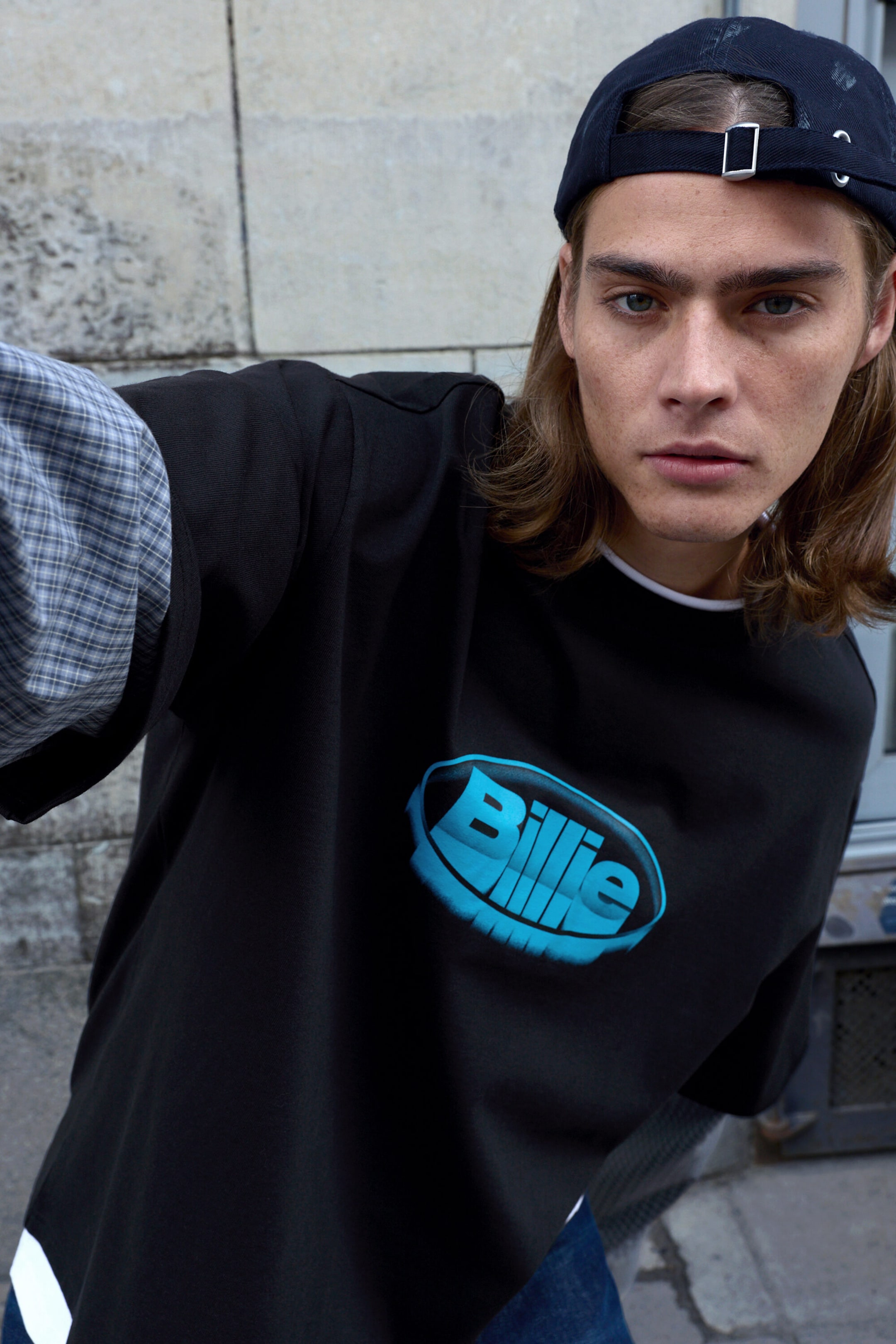 Schwarz - BILLIE - OVERSIZED LONGSLEEVE IM LAYERING-LOOK - 1