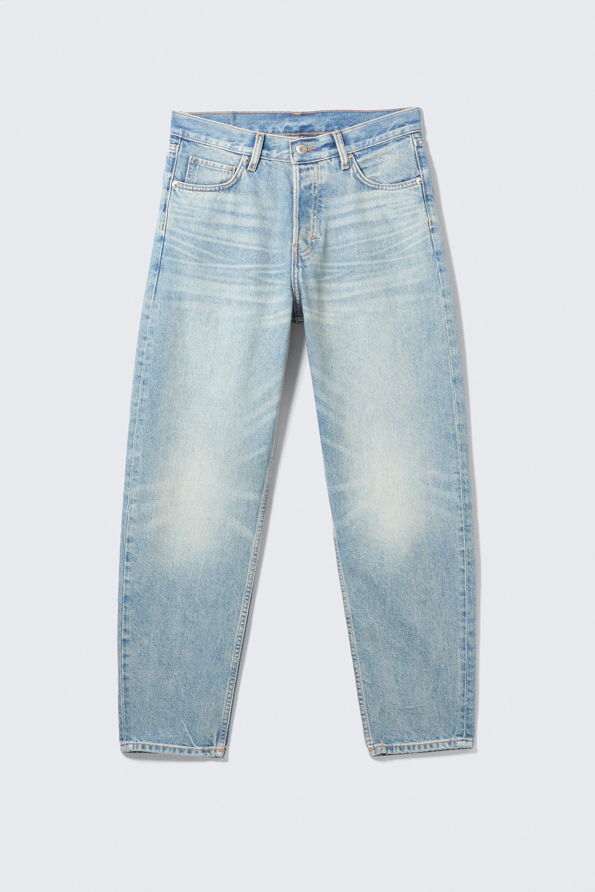 sunday mid rise slim tapered jeans - Cerulean Blue - Light Blue