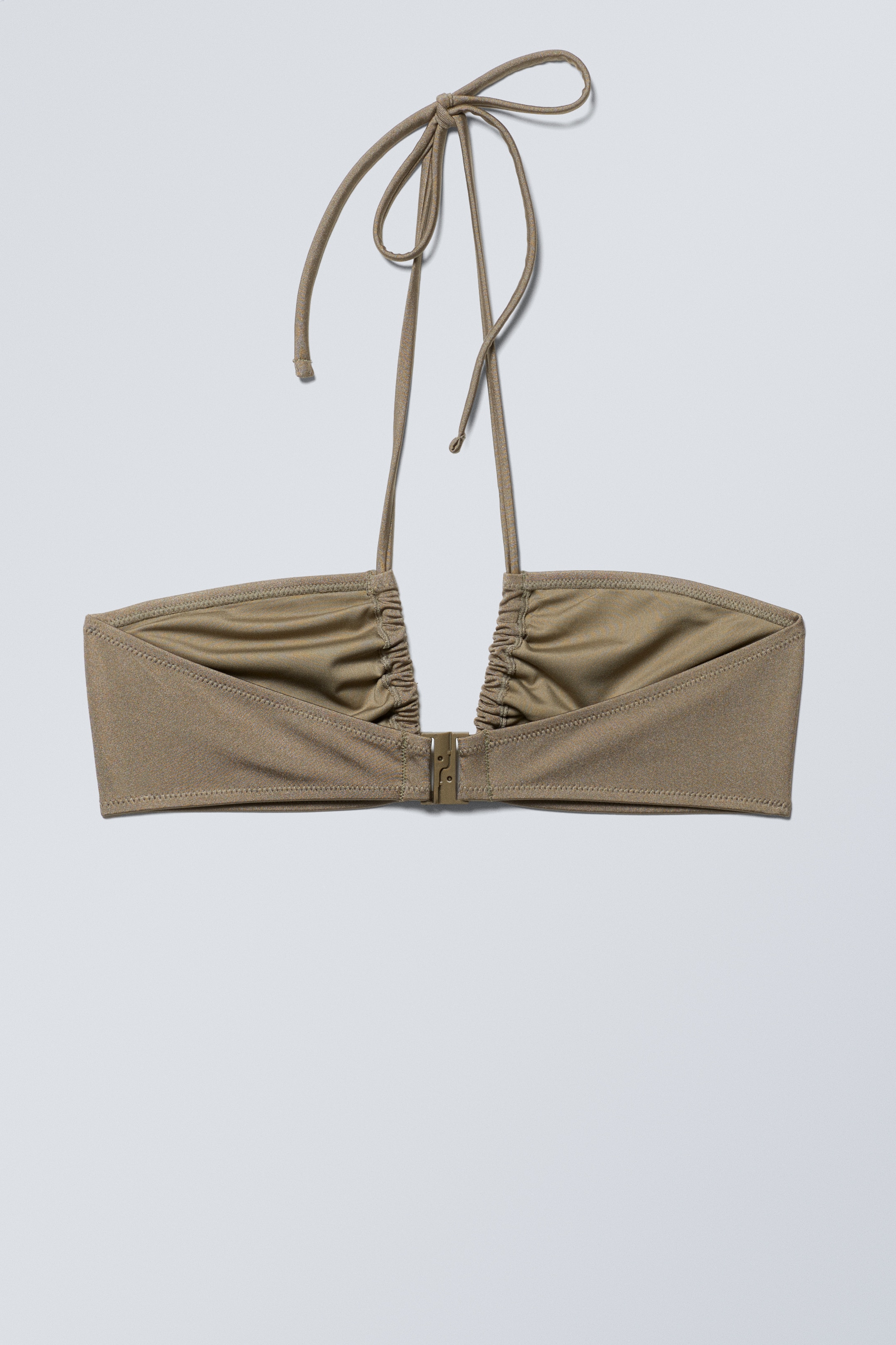 Visualizza immagine più grande: Top bikini a fascia arricciata e scollo americana - Talpa polvere - DONNA | H&M IT 2