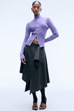 Vasket Lilla - Ribbet formet cardigan - 2