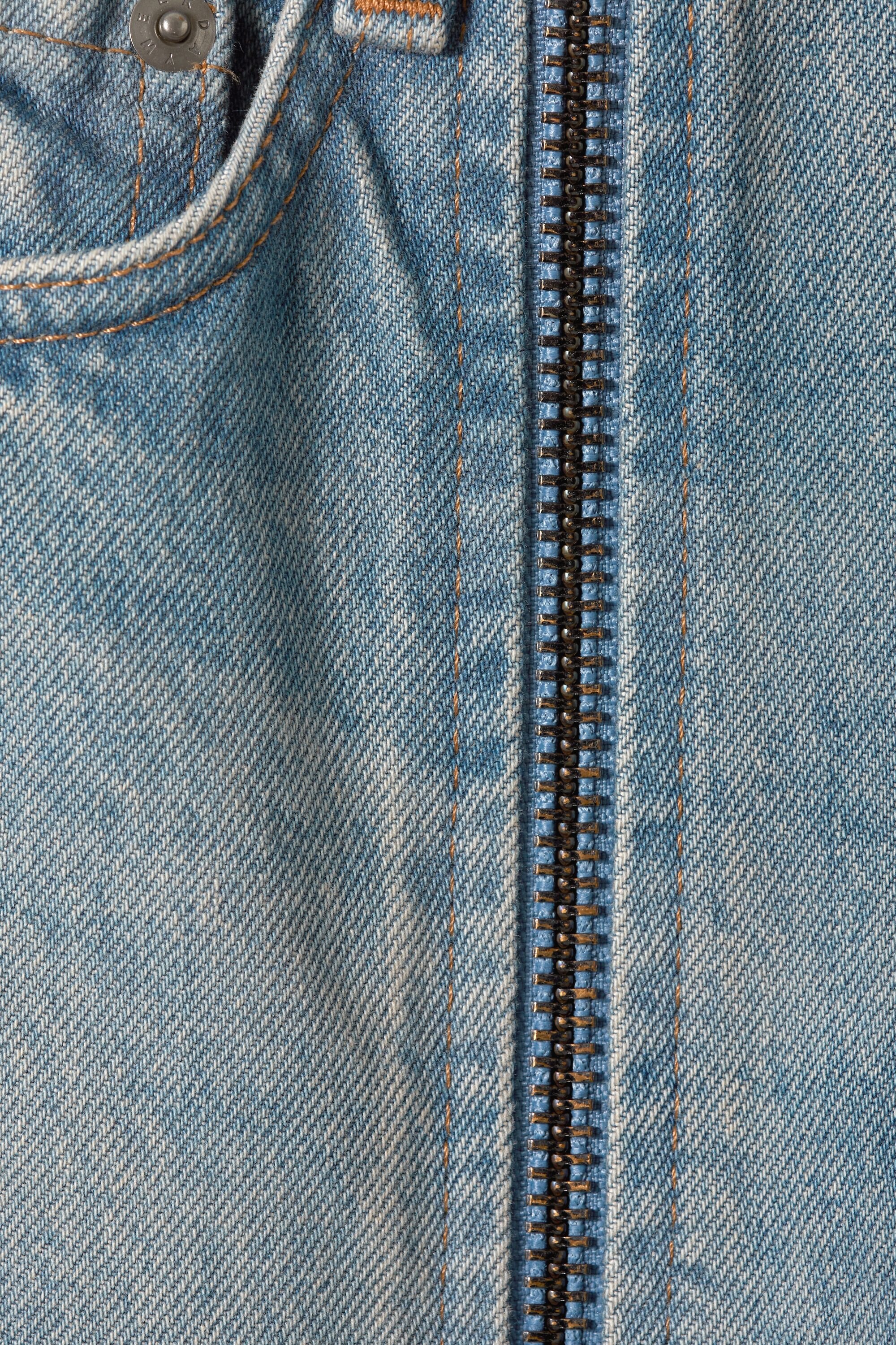 gideon low straight zip jeans - Light worn blue | Weekday WW