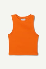 Orange - Easy Cropped Tank Top - 0