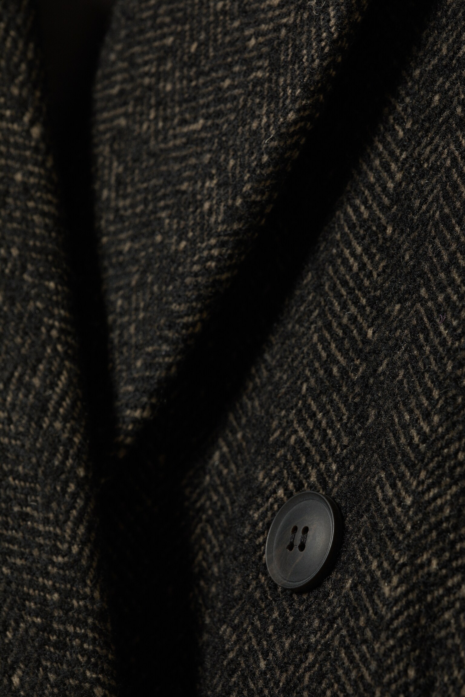 Oversized Double-Breasted Wool-Blend Coat - Dark Brown - 5