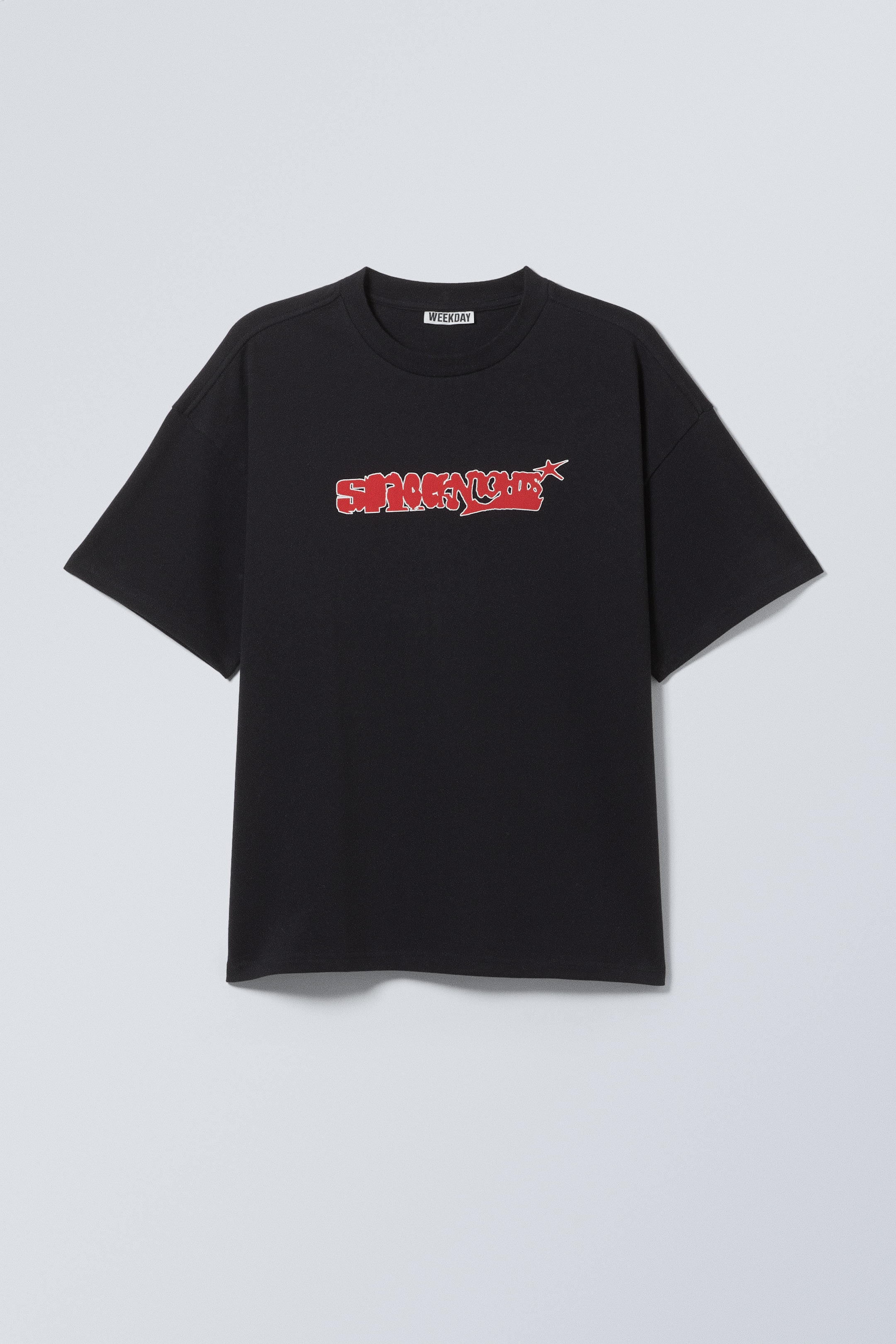 Zobacz większy obraz: Great Boxy Printed Graphic Tee - Sprana czerń - Space Knights - ON | H&M PL 1