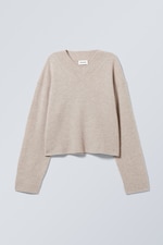 Light Mole - Reese V-neck Wool Sweater - 0