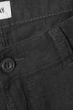 Dark Grey - Loose Carpenter Linen Blend Trousers - 4