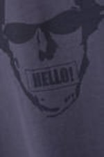 Dark Purple - Hello Man - Great Boxy Printed Graphic Tee - 1
