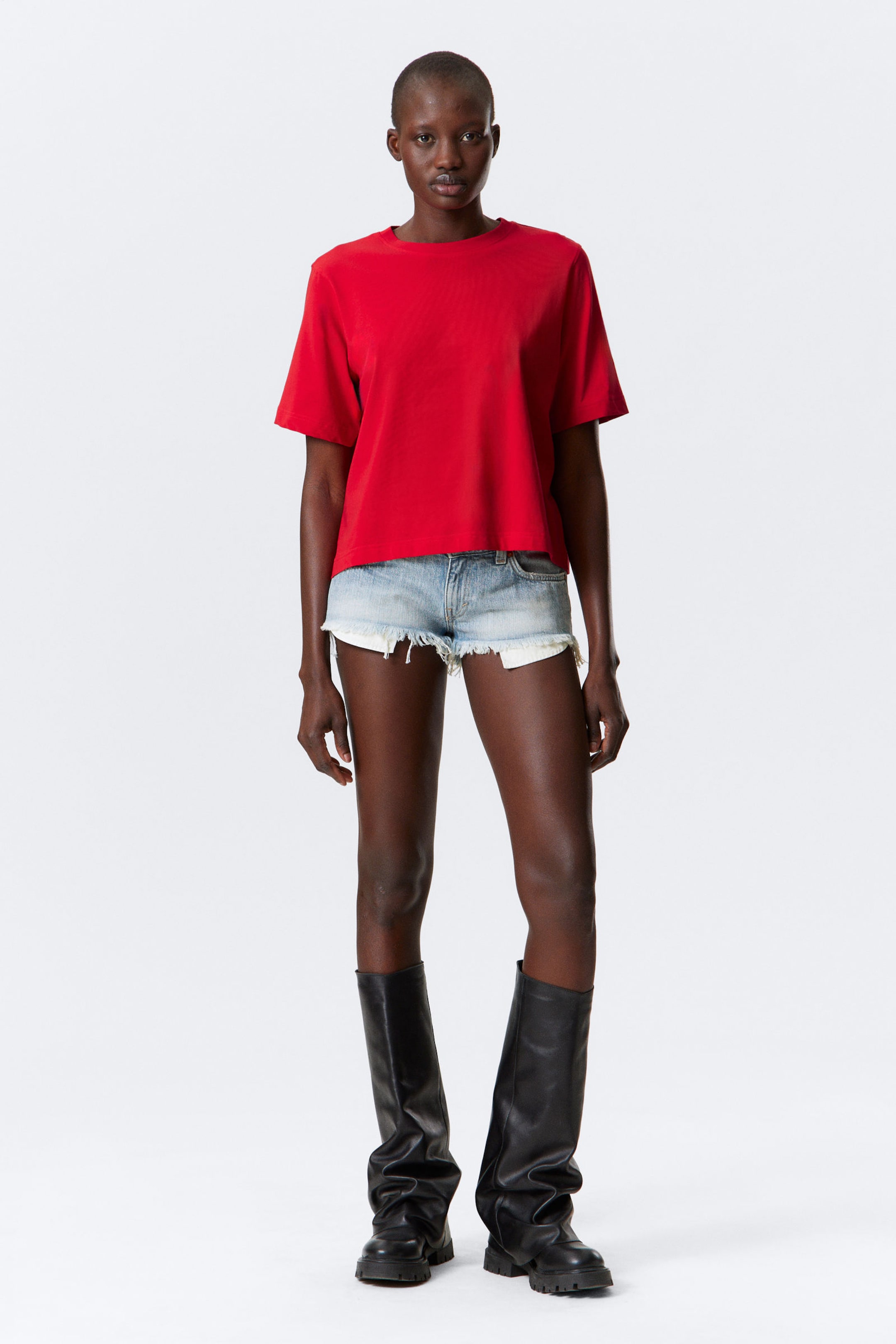 Bright Red - Perfect Boxy T-shirt - 2