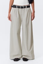 Ljus mullvad - Aya plisserade byxor - 1