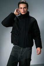Black - RELAXED TRANSITION JACKET - 0