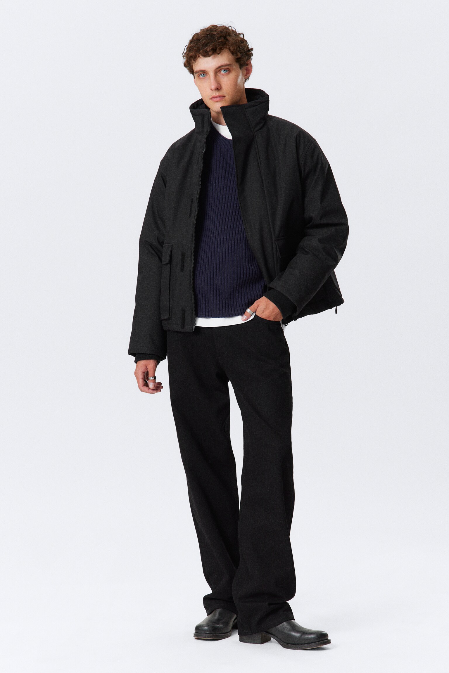 RELAXED TRANSITION JACKET - Black - 4