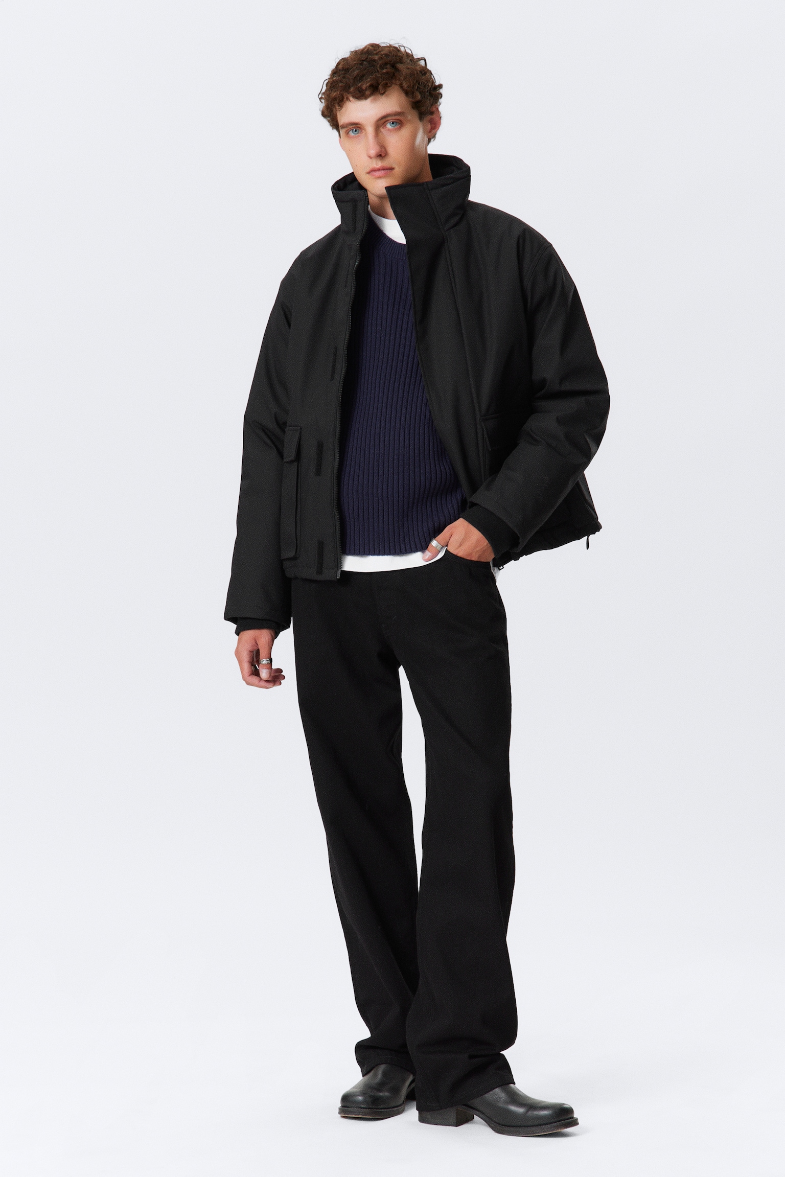 RELAXED TRANSITION JACKET - Zwart - 3