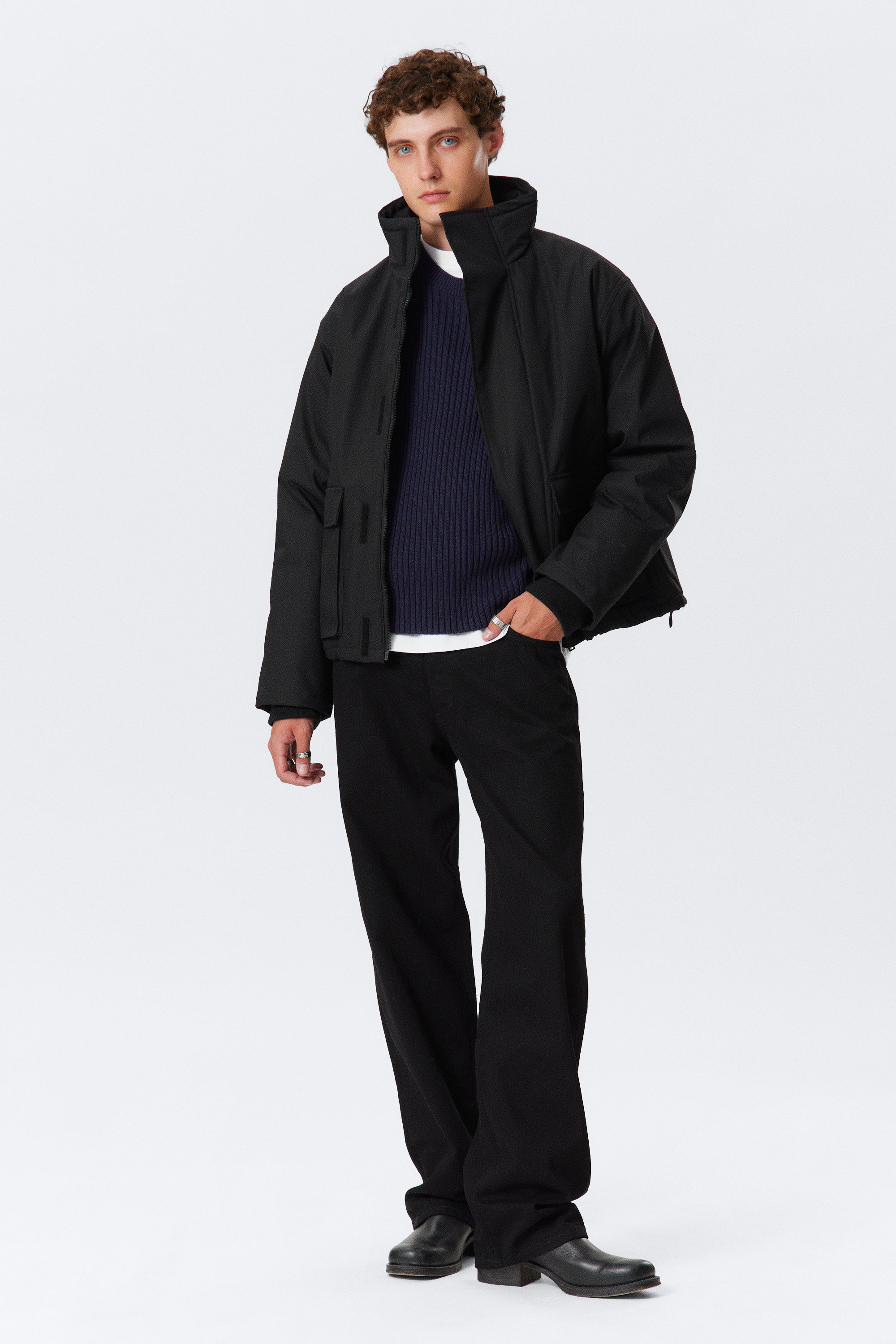 Black - RELAXED TRANSITION JACKET - 2