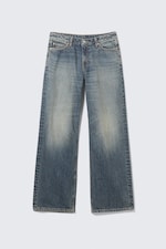 Redondo Blue - Medium Blue - Ample Low Rise Loose Wide Leg Jeans - 5