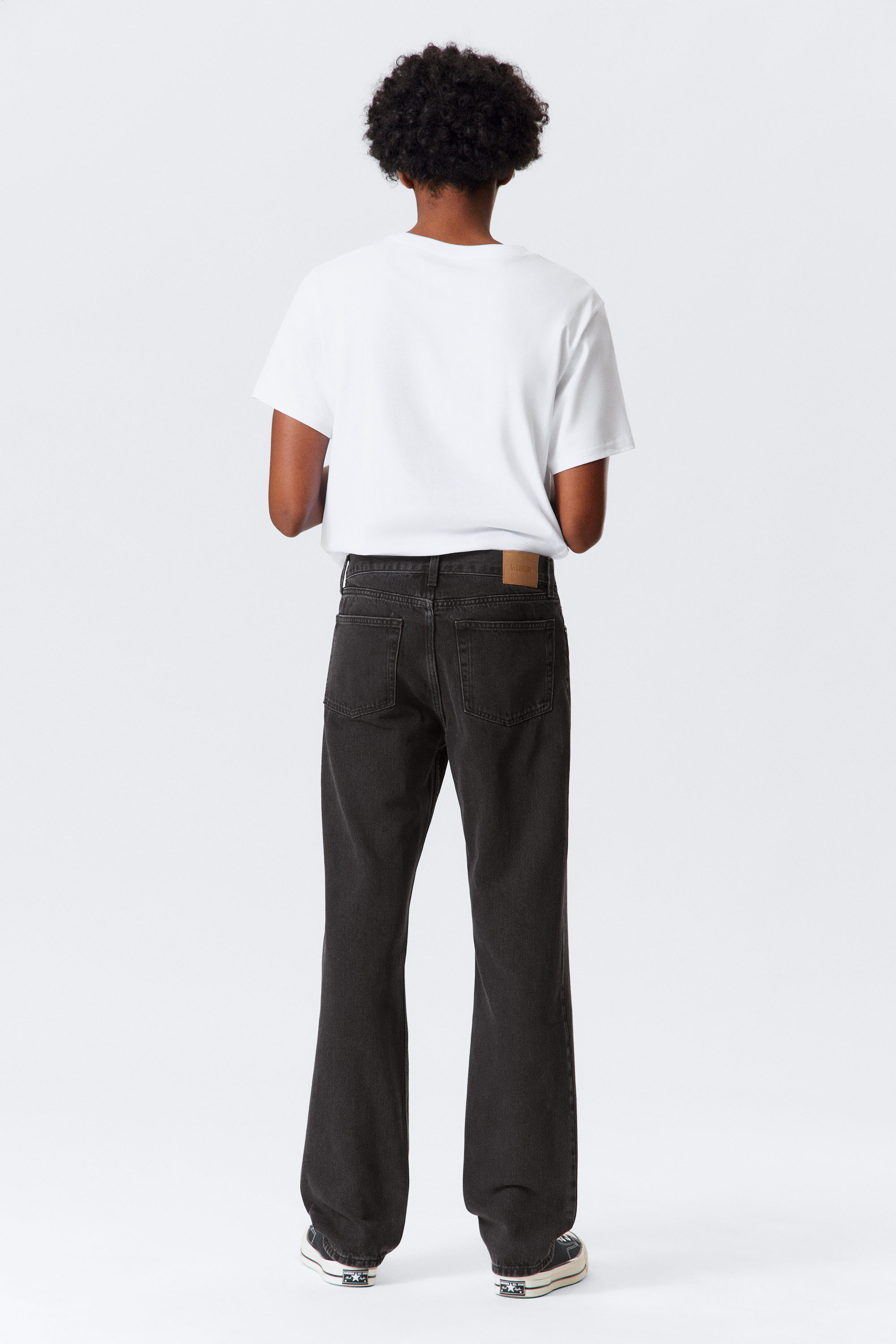 Tuned Black - Black - Klean Regular Straight Leg Jeans - 3
