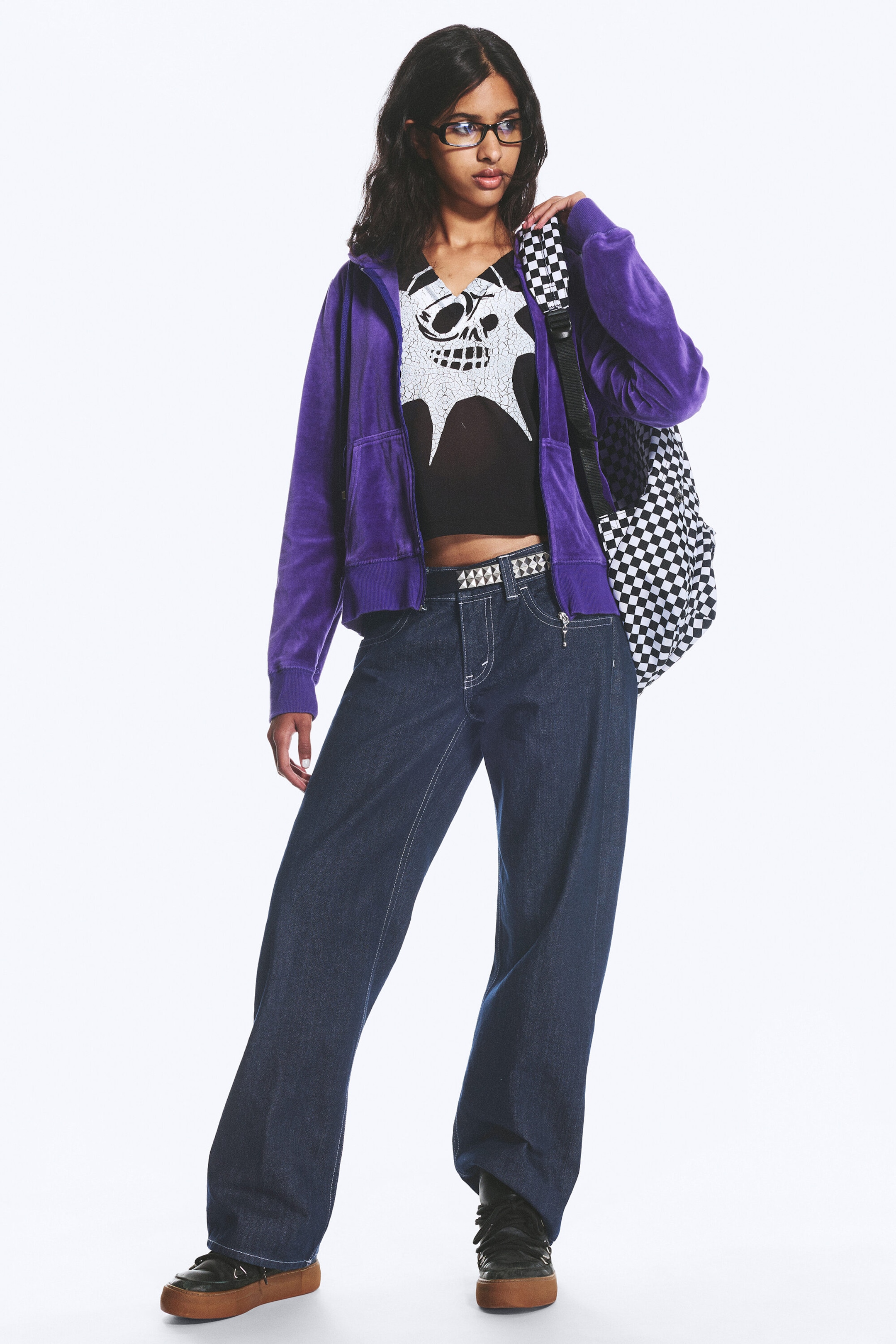 Blue Rinse - Dark Blue - Messy Low Rise Regular Straight Jeans - 1