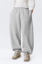 Grijs gemêleerd - Loose Heavyweight Sweatpants - 2
