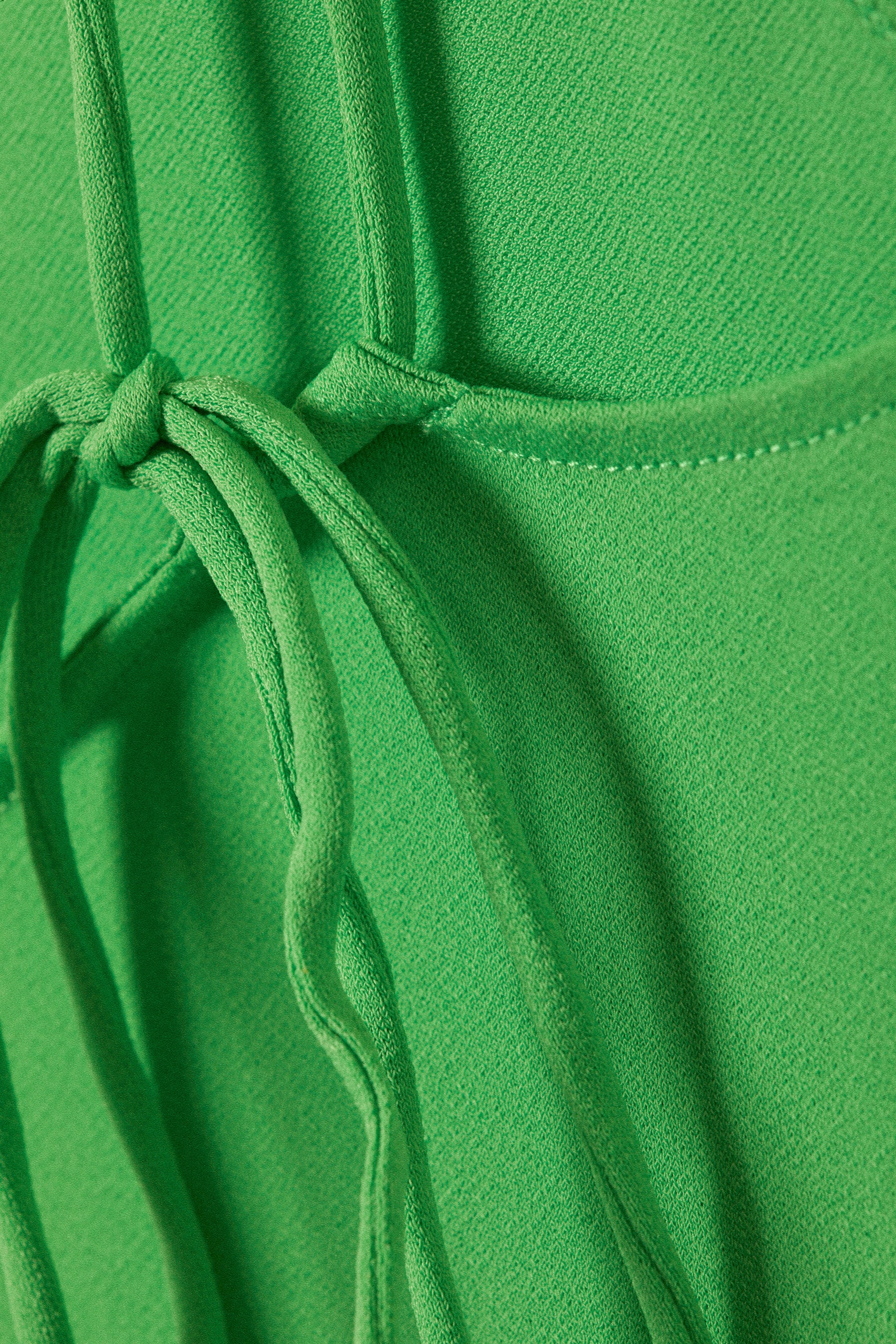 Ljusgrön - Ärmlös båtringad jersey-topp - 2