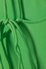 Ljusgrön - Ärmlös båtringad jersey-topp - 2