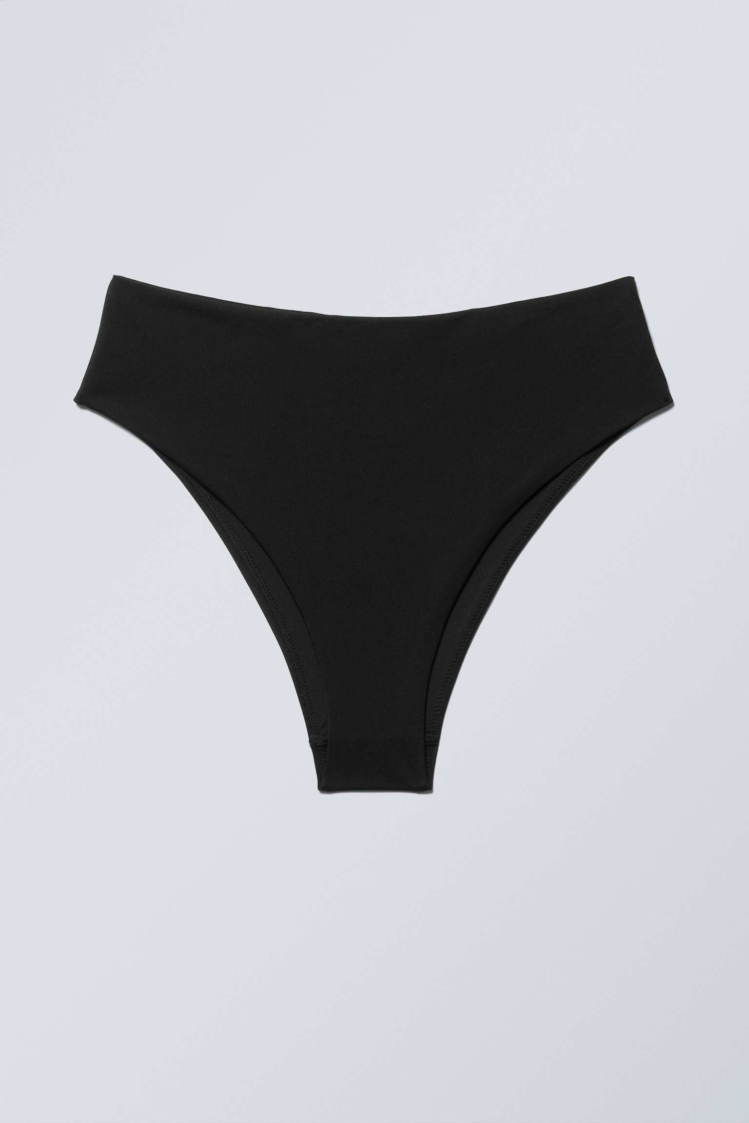 High Rise Brazilian Bikini Bottoms - Black/Pastel Green/Dark Brown