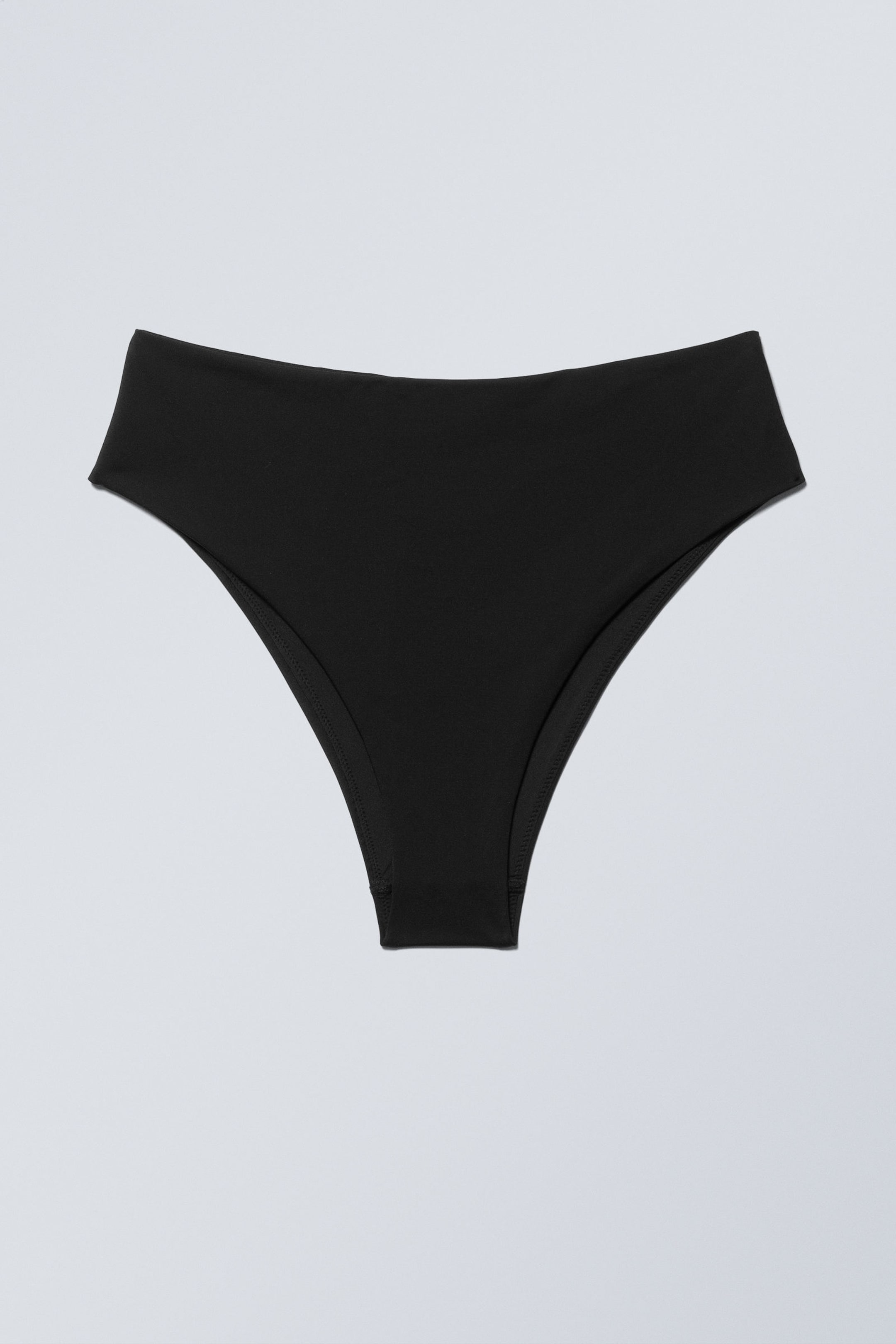 Zwart - Braziliaans bikinibroekje met hoge taille - 4