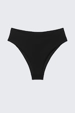 Black - High Rise Brazilian Bikini Bottoms - 3