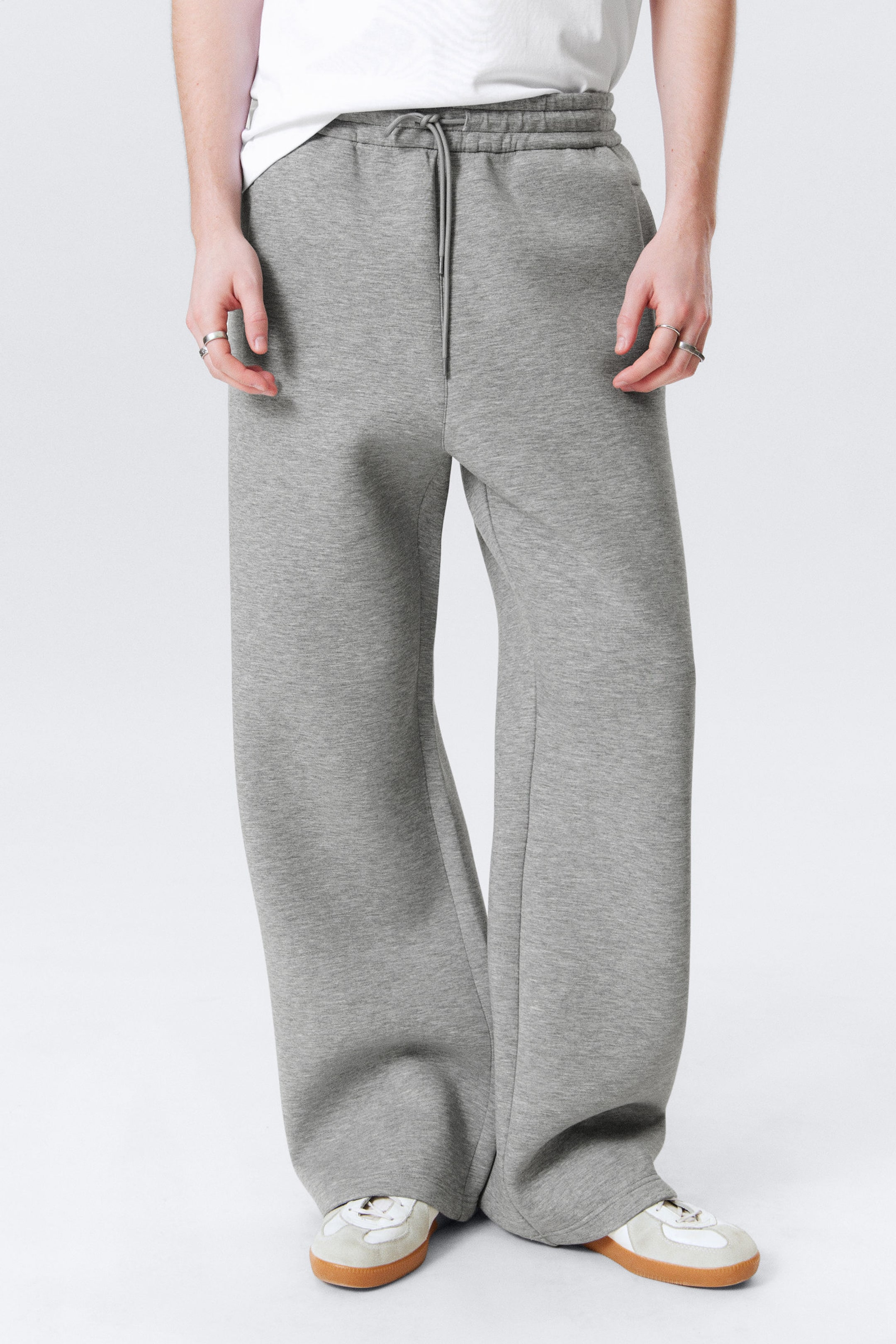 #A5A5A5 - Loose Fit Scuba Sweatpants - 2