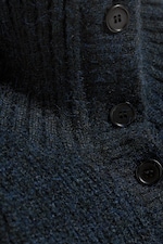 Mørkeblå - Knappet cardigan - 1